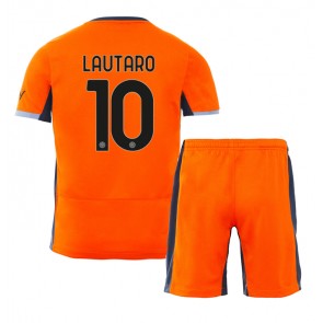 Inter Milan Lautaro Martinez #10 Dětské Alternativní dres komplet 2023-24 Krátký Rukáv (+ trenýrky)